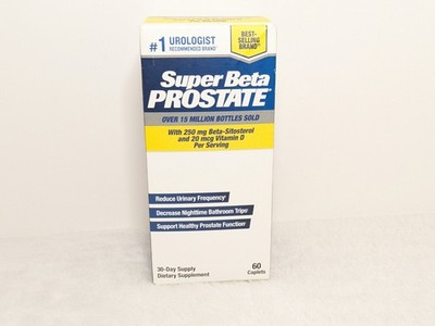 New Vitality Super Beta Prostate Urinary Health Caplets - 60 Count,Exp 01/2029