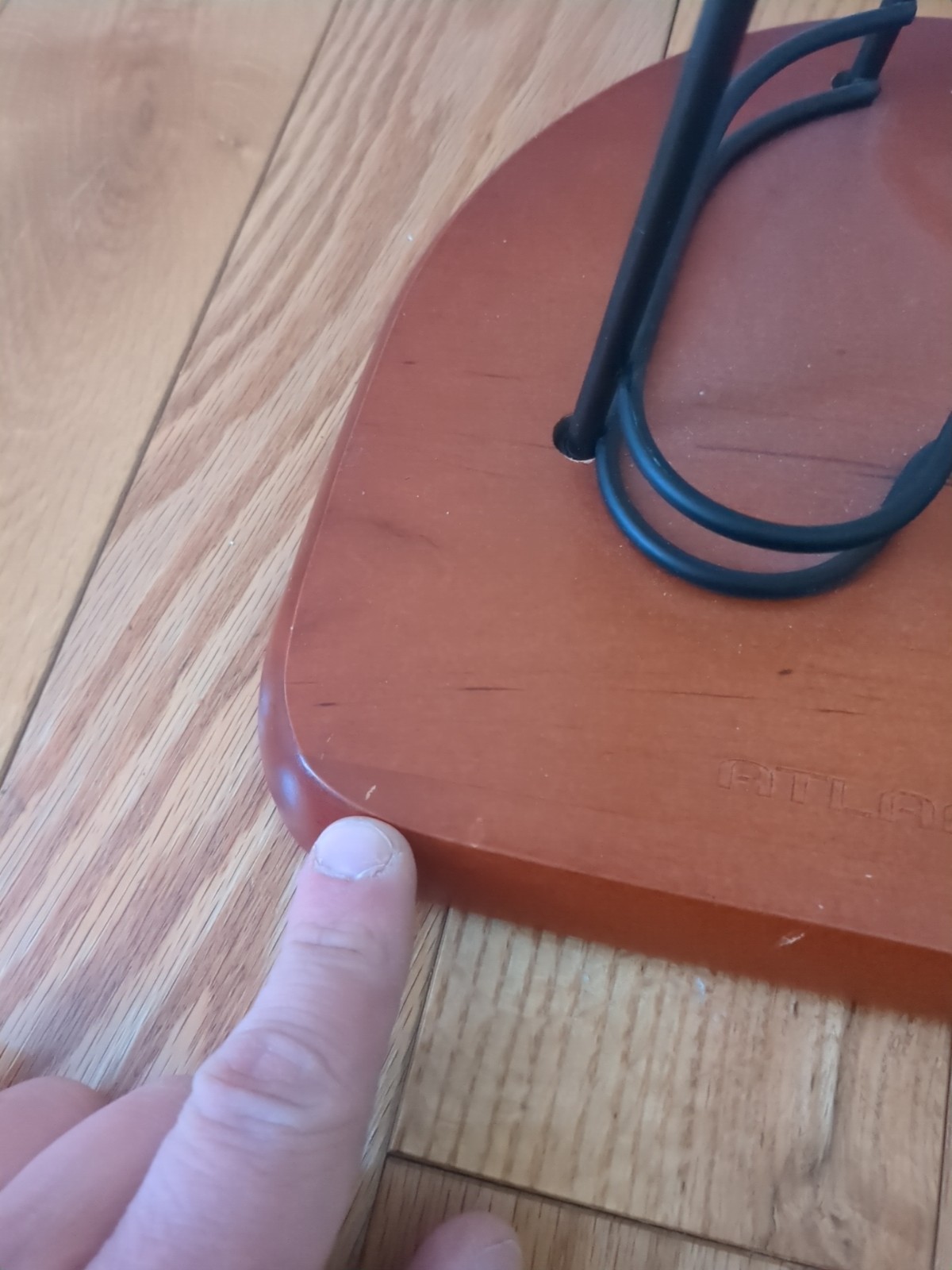 Vintage ATLANTIC Wave CD Storage Tower Steel Wire Rack Holds 110 Compact Disc