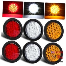 6pcs 4 Inch Round Led Trailer Lights Kit 24 Led 4 Round Led Stop Turn Tail