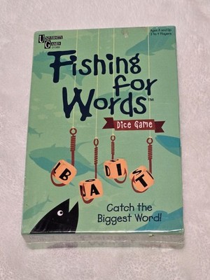 Fishing For Words Dice Game By University Games/ NEW! SEALED
