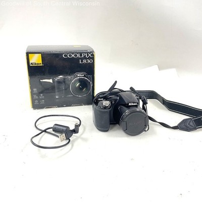 Nikon CoolPix L380 16MP Digital Bridge Camera In Box - TESTED
