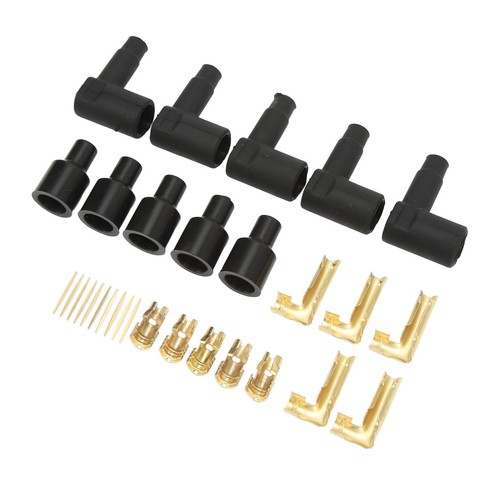 New 30PCS Spark Plug Coil Wire Boot Black Rubber Material Terminal Kit Fits For - Picture 19 of 23