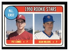 1990 Baseball Cards Magazine #32 NL East Rookies Pat Combs / Dean Wilkins