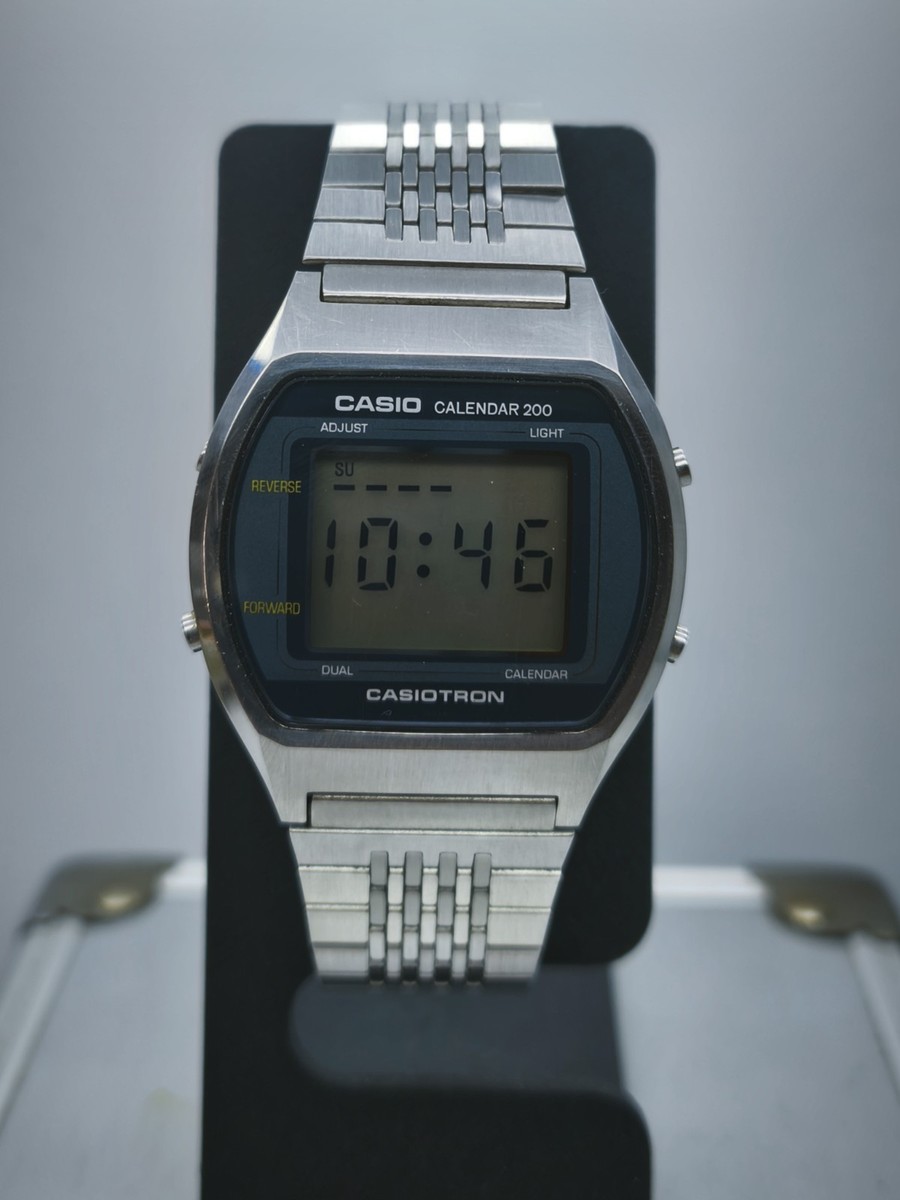 Vintage Casio CASIOTRON 47CS-23 CALENDAR 200 (1980s) All Parts