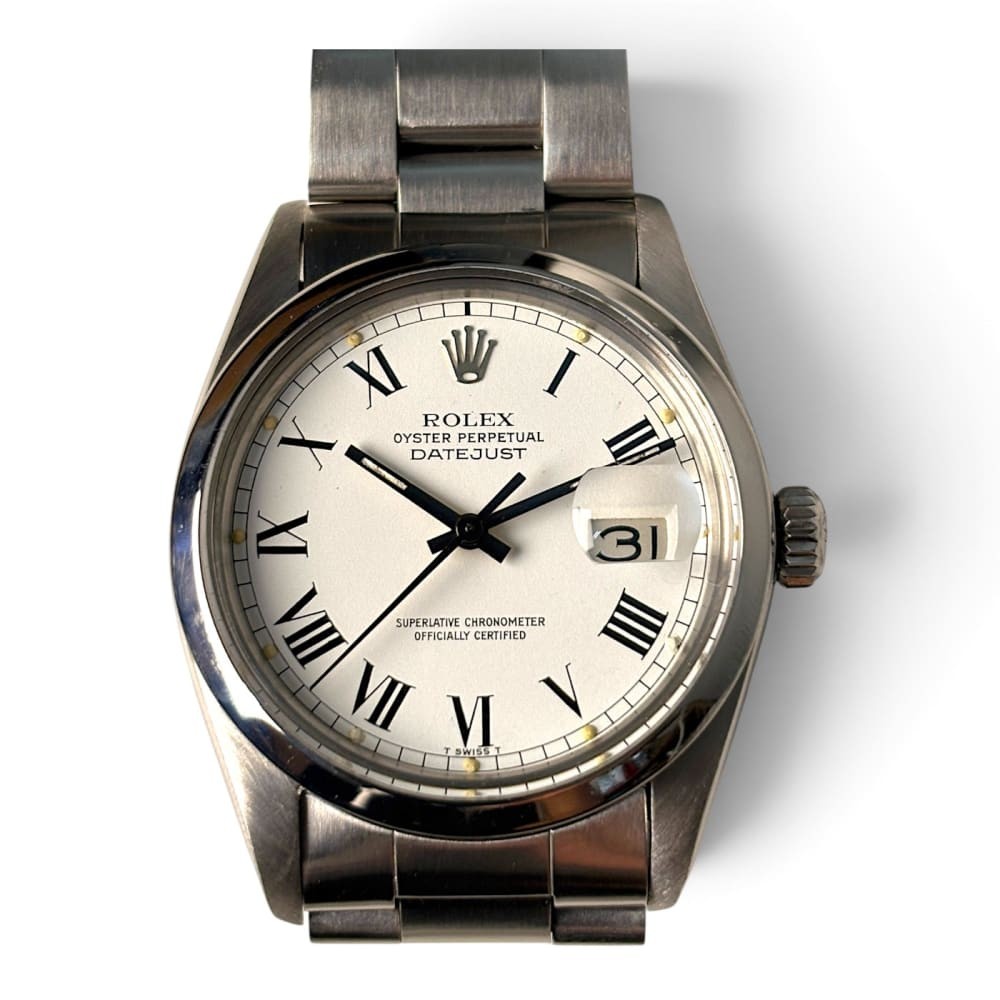Rolex Datejust White Roman Buckley Steel