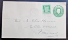 Jersey 29/01/42  1/2d Arms + KGVI 1/2d embossed FDC cancelled with machine cance