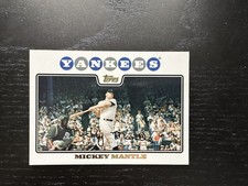 2008 Topps Gold Foil Mickey Mantle #7 New York Yankees SP