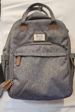 RUVALINO Diaper Bag Backpack, Grey Multifunction Travel, Maternity, Baby, CLEAN 
