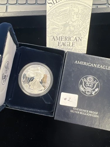 1997-P American Silver Eagle - Proof / w/Box & COA / Beautiful Coin -No Reserve!