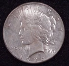 1926 S Silver Peace $ VAM 2C1 (Missing Wing Feathers) AU See Photos & VAM INFO