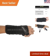 Adjustable Quick-Fit II Left Wrist Brace for Comfortable Carpal Tunnel Treatment