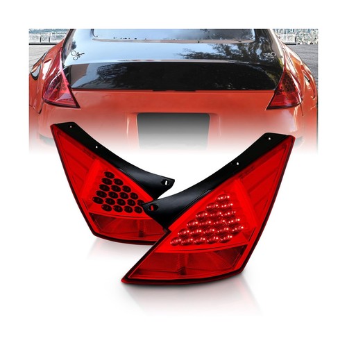 for 2003-2005 350Z Sport Car LED Rosso Red Replacement Tail Lights Set