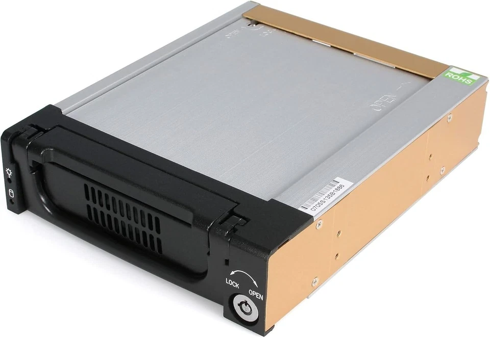 5.25" SATA Hard Drive Mobile Rack - Black - Image 3 of 4