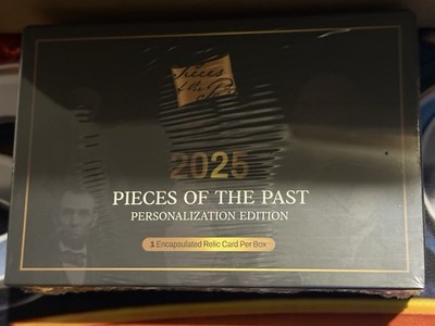 10 box case Pieces of the Past 2025 Personalization Edition Sealed 1 Card Relic