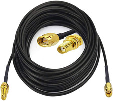 2 X 5M Wifi Antenna Extension Cable, Rg174 Coaxial Cable Sma Male to Sma Female,