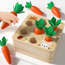 Montessori Toys for Babiespreschool Learning Months, Splicing Building Blocks...