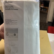 Ikea ULLVIDE Fitted sheet Full/Double, White ...