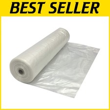Clear Plastic Sheeting Vapor Barrier - 10 Mil - 5ft x 100ft