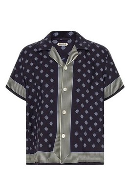 BODE Foyer Diamond Blue Shirt New & Authentic