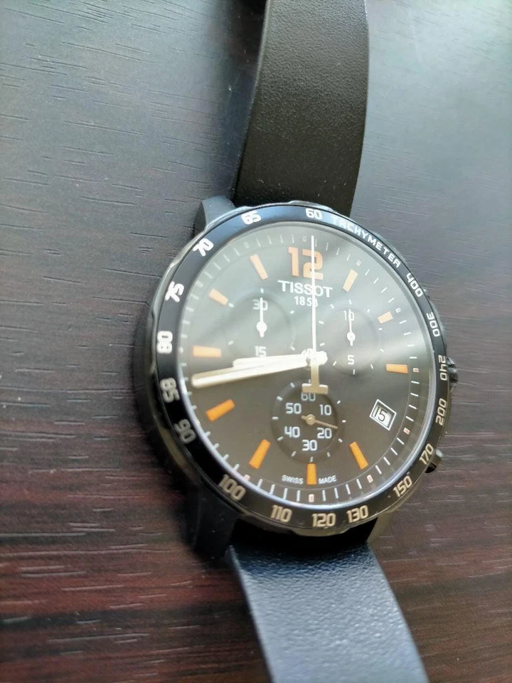 TISSOT Quikster T095417A Quartz Men's Watch 100m Water Resistant Tested - image 2 of 4