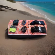 Cressi 2 Pr Fins, 2 OceanReef Masks w/ Snorkels, 2 Rrtizan Inflatable Vest