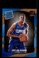 Signed Basketball Card Auto Jawun Evans 2017-18 Donruss #162 LA Clippers
