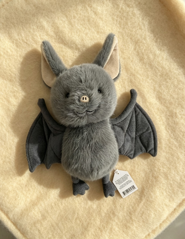 Jellycat Bashful Bat Small Grey Plush Soft Toy Halloween Birthday Gift