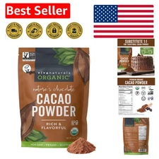 Silky Organic Cacao Powder - Unsweetened Cocoa for  & Keto Baking Delights