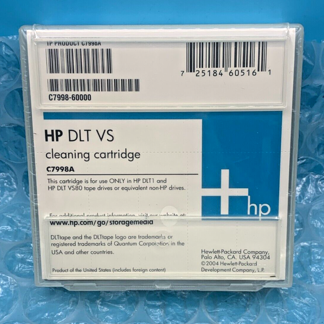 SEALED HP DLT VS Cleaning Tape/Cartridge C7998A for DLT1 and VS80