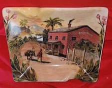 J.C. Newman Cigar Co 2 Rest  Ashtray Brick House Dual Ceramic Man Cave Father's 