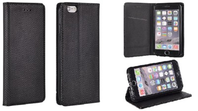 ^ Flip Tasche Hülle Etui Book Case Buch SMART MAGNET Für Huawei Honor 7C SCHWARZ