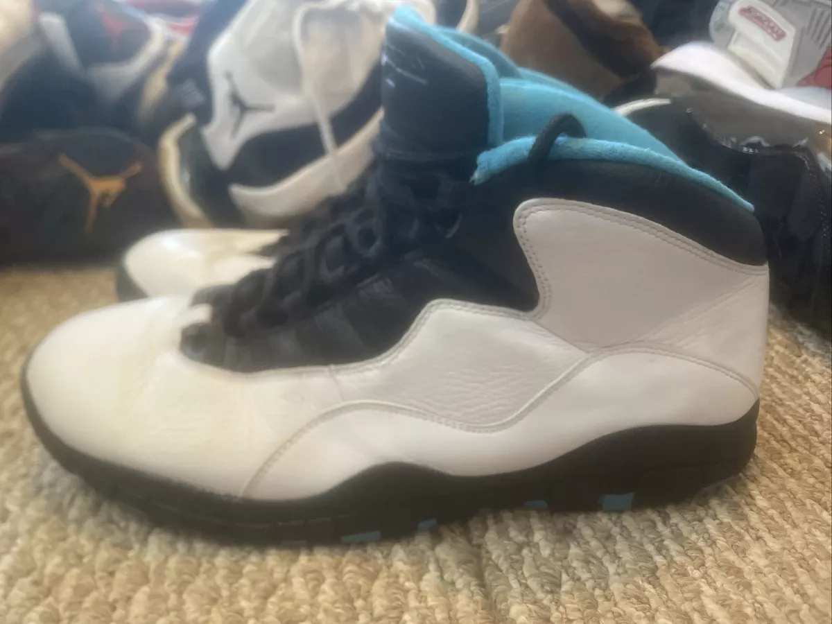 NIKE AIR JORDAN X RETRO 10 POWDER BLUE WHITE 2014 RARE 310805 106 SIZE 14