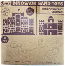 HIDMED Dinosaur Beach Toys 33 pcs. for Kids years and older. Sand or Snow Toys