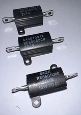 SAGE 0.2  Ohm  10 Watt Resistors 1% Tolerance Sage RE65GR200 New Quantity Of  3