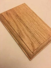 Oak Rectangle Rosette. Unfinished stair parts for handrail . 6.5”x 4.5”