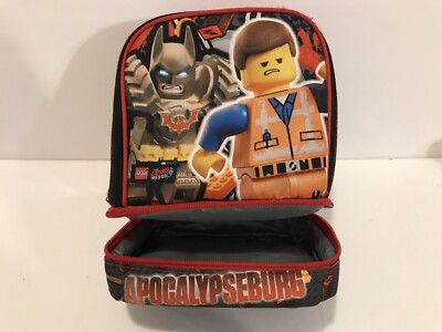Lego Movie Lunch Bag Insulated Zippered Easy To Carry Canvas EUC
