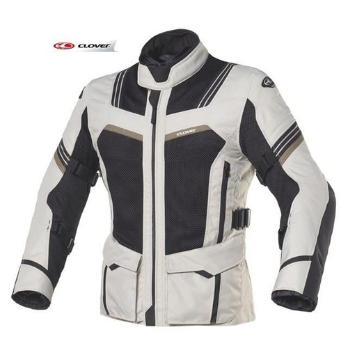 GIACCA MOTO INVERNALE CLOVER VENTOURING-3 AIRBAG WP NERO/SABBIA | eBay
