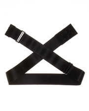 Fashion Forms A1102 Women's Black Adjustable Low Back Strap One Size