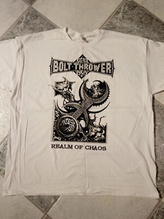 Größe XL Bolt Thrower Realm Of Chaos Shirt Carcass Death Asphyx Unleashed Grind