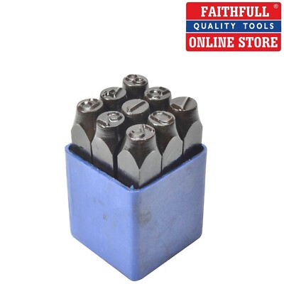ZAHLENSTANZER SET 6mm GRÖSSE A-Z IDENTIFIZIERUNGSSTEMPEL FÜR METALL, ORIGINALGETREU FAIN6MM
