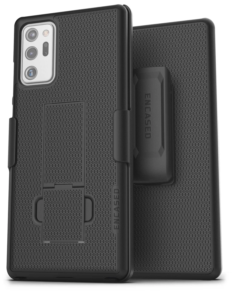 For Samsung Galaxy Note 20 Ultra Belt Clip Case Slim Cover with Holster - Black - Image 3 of 4