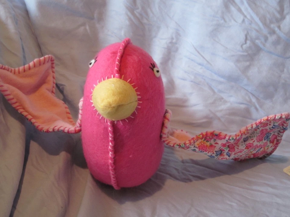 Pottery Barn Kids Rosa Floral Fieltro Pájaro Colgante NWT Decoración de Habitación Techo Móvil Foto 2 de 4