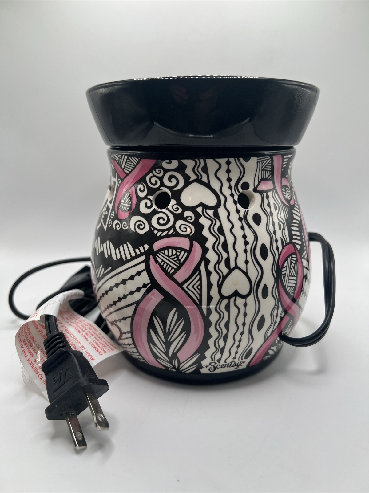 Scentsy Breast Cancer Awareness Ribbons of Hope Wax Warmer Brown