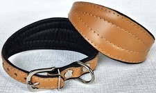 Greyhound Podenco Windhund-Halsband Aus Leder - Braun, Halsumfang 40-50 Cm, 55 Cm Gesamtlänge