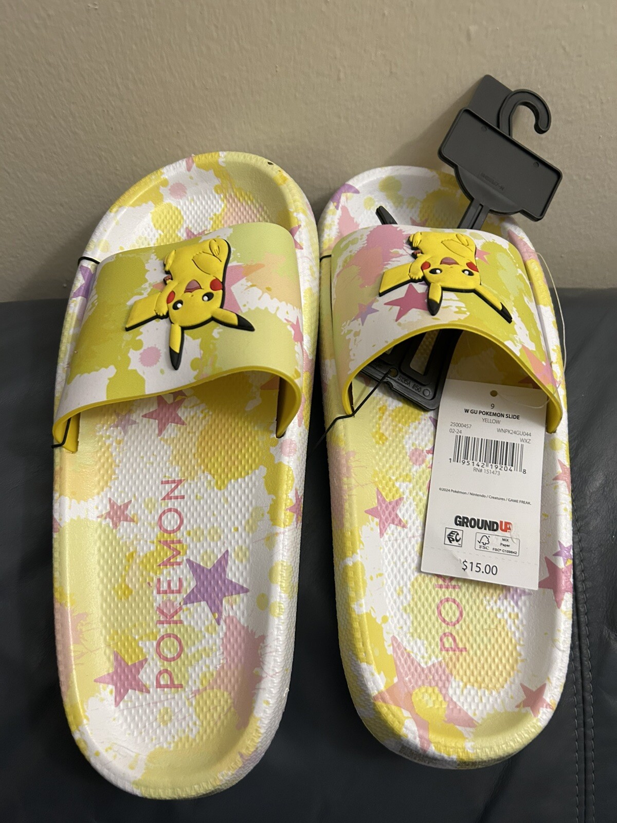 APL Pokémon Slides �� Donna Taglia 9 Nuovo con etichette