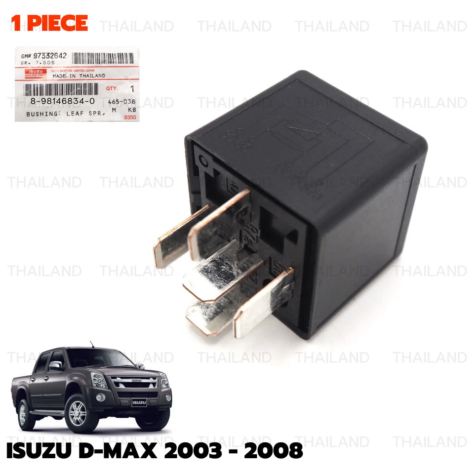 For Isuzu D-Max 4x4 2003 - '08 Relay 12V 5Legs Main Electronic 8-98146834-0 - Image 4 of 4