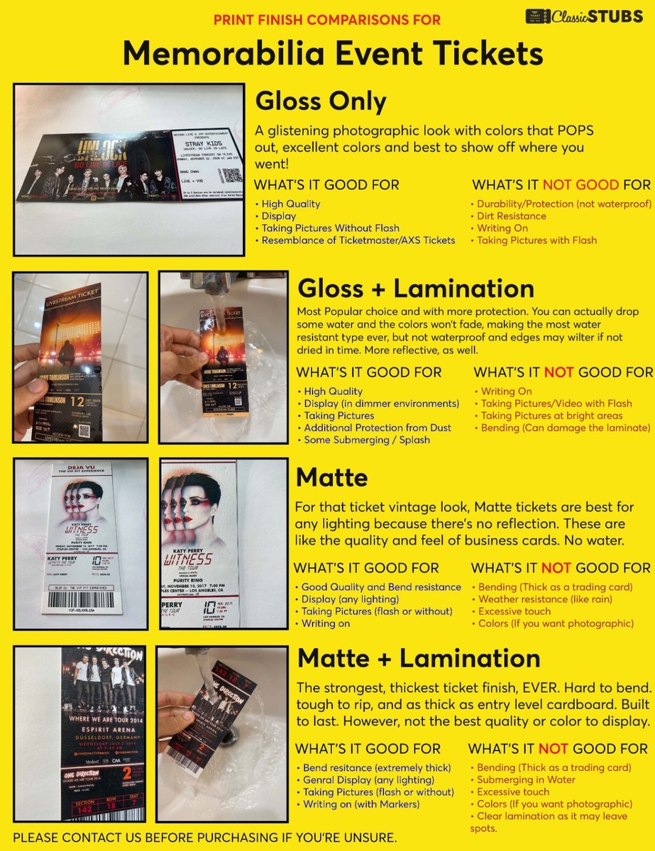 Personalized LINKIN PARK: FROM ZERO WORLD TOUR Stub Concert Ticket