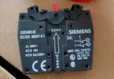 1PCS New For SIEMENS 3SB3400-0E Pushbutton Switch Contact Block 2NC.