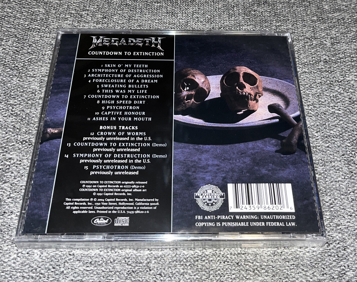 Countdown to Extinction by Megadeth (New CD)⭐️Buy Any 3 Get 1