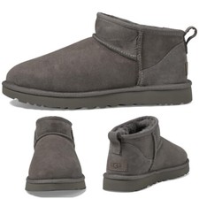 UGG Women's Size 6 Classic Ultra Mini Booties, Sherling Sheepskin Ankle Boots